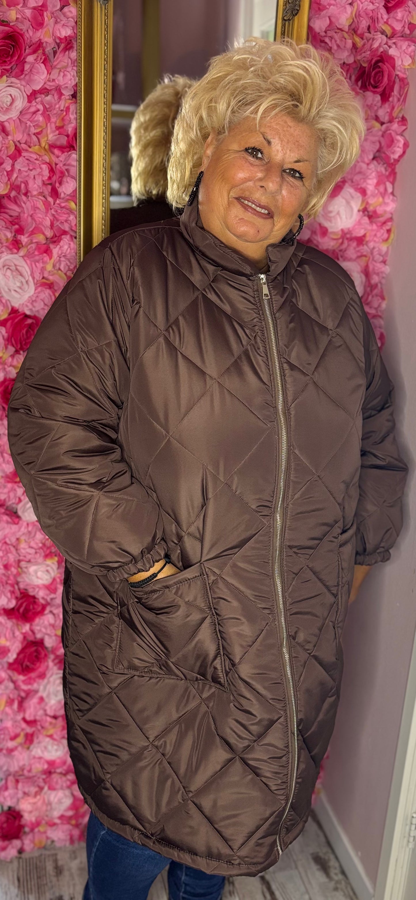 Jas Holy Bruin Plus Size Maat 48 t/m 54-56 (dicht)