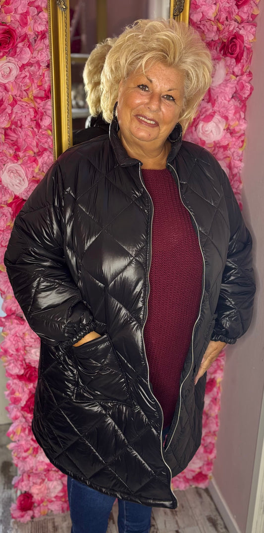 Jas Holy Zwart Plus Size Maat 48 t/m 54-56 (dicht)