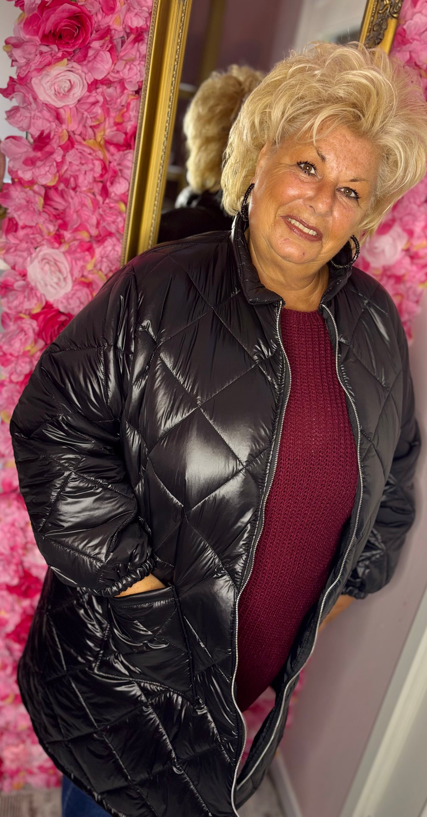 Jas Holy Zwart Plus Size Maat 48 t/m 54-56 (dicht)