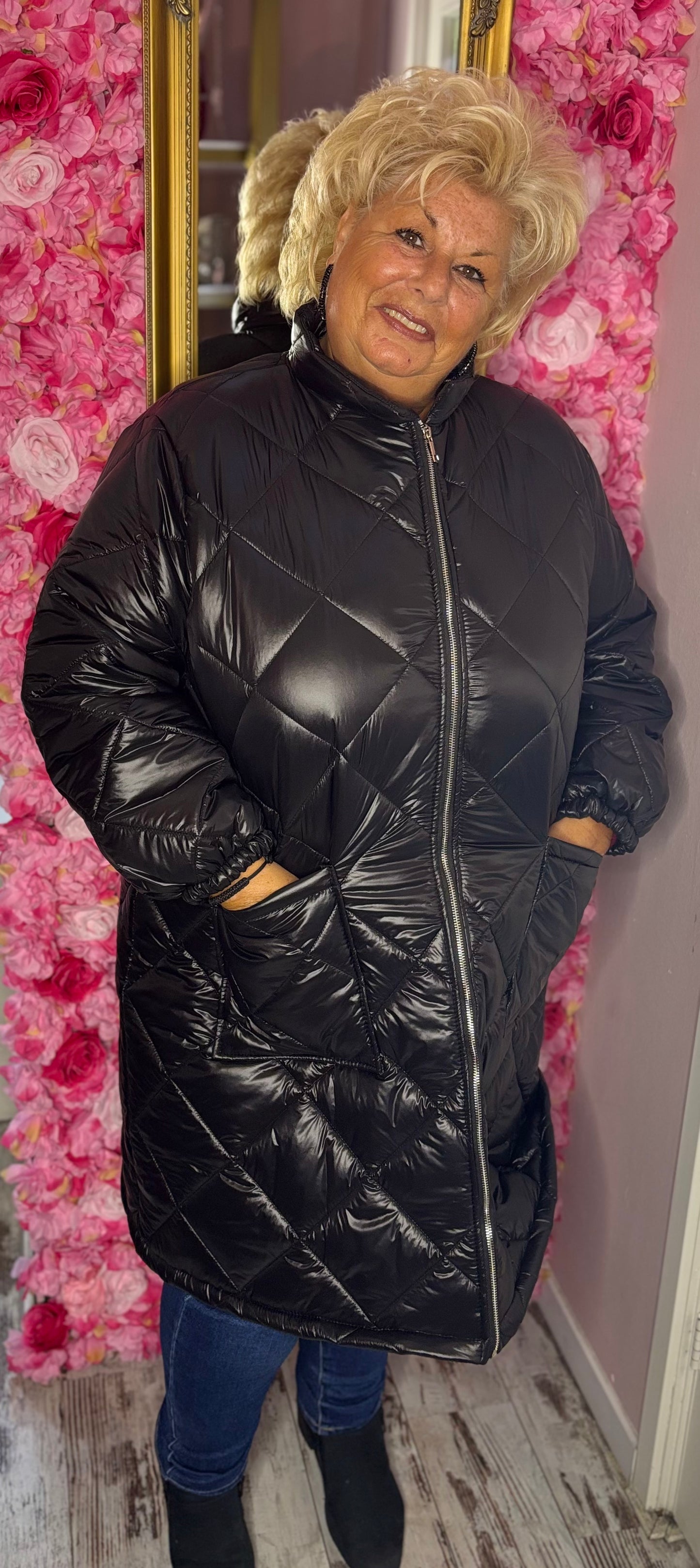 Jas Holy Zwart Plus Size Maat 48 t/m 54-56 (dicht)