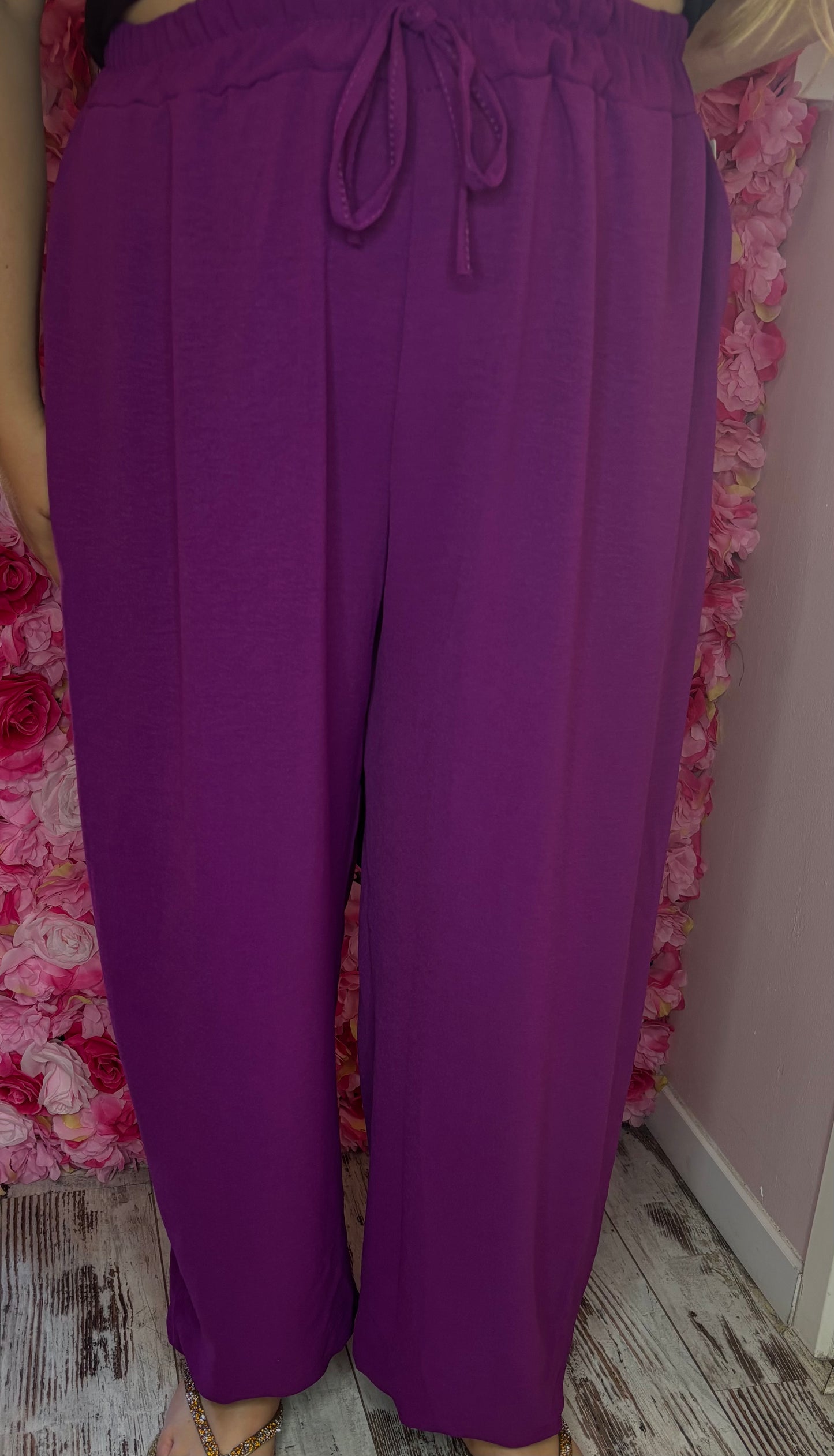 Broek Pof Paars Plus Size Maat 48 t/m 54-56