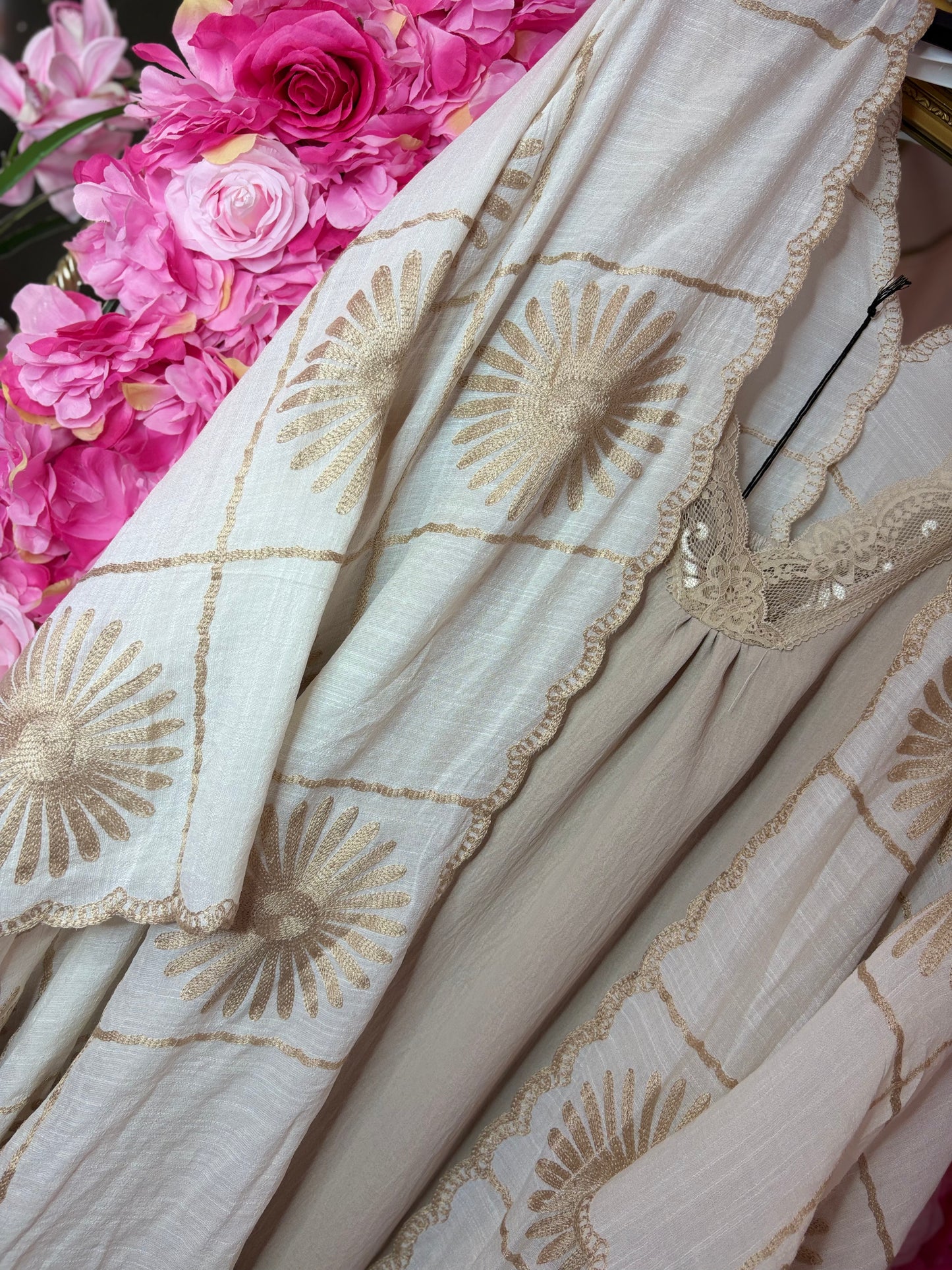 Poncho Luxe Beige Plus size Maat 48 t/m 56