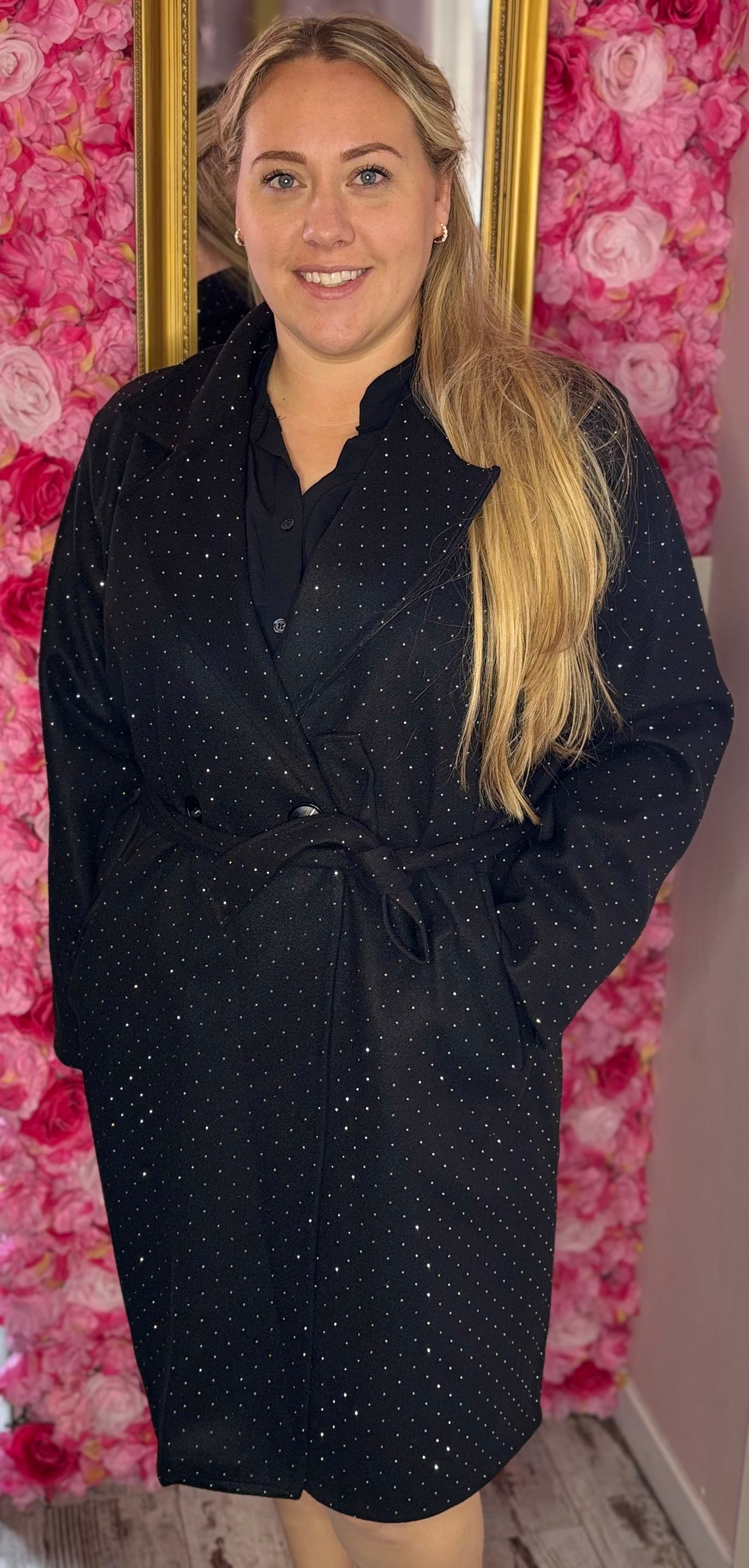 Trenchcoat Blingie Plus Size Maat 44 t/m 52 (dicht)