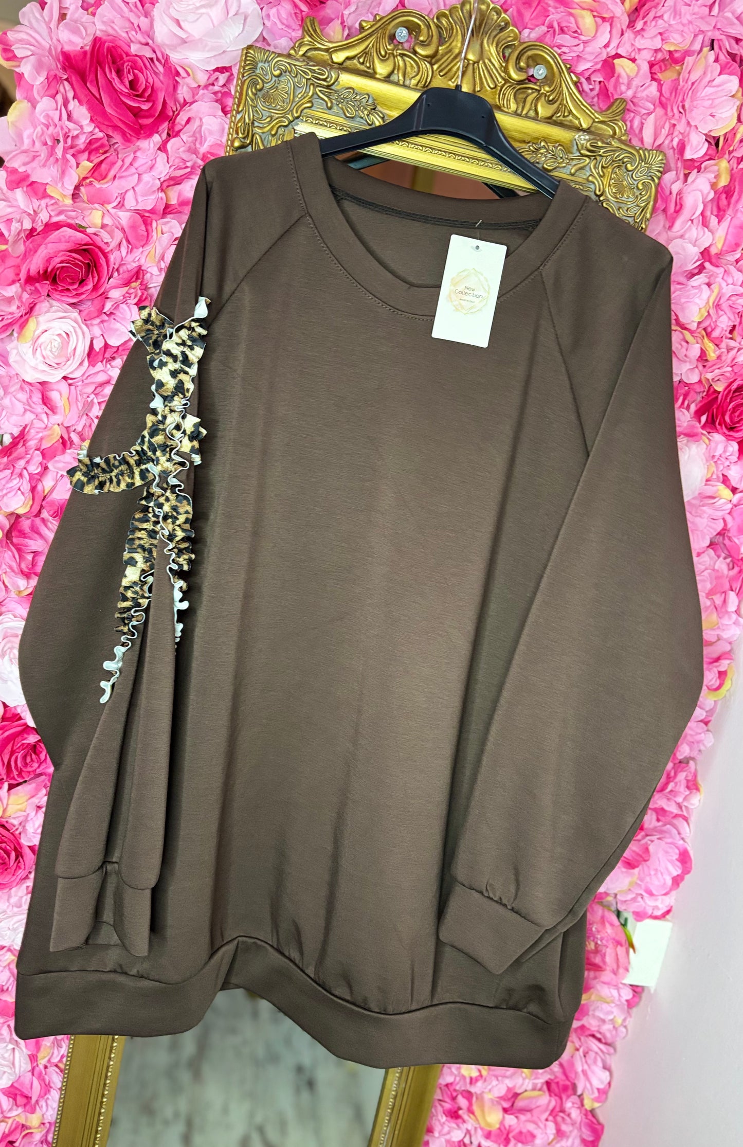 Trui Jungle Bruin Plus Size Maat 46 t/m 54