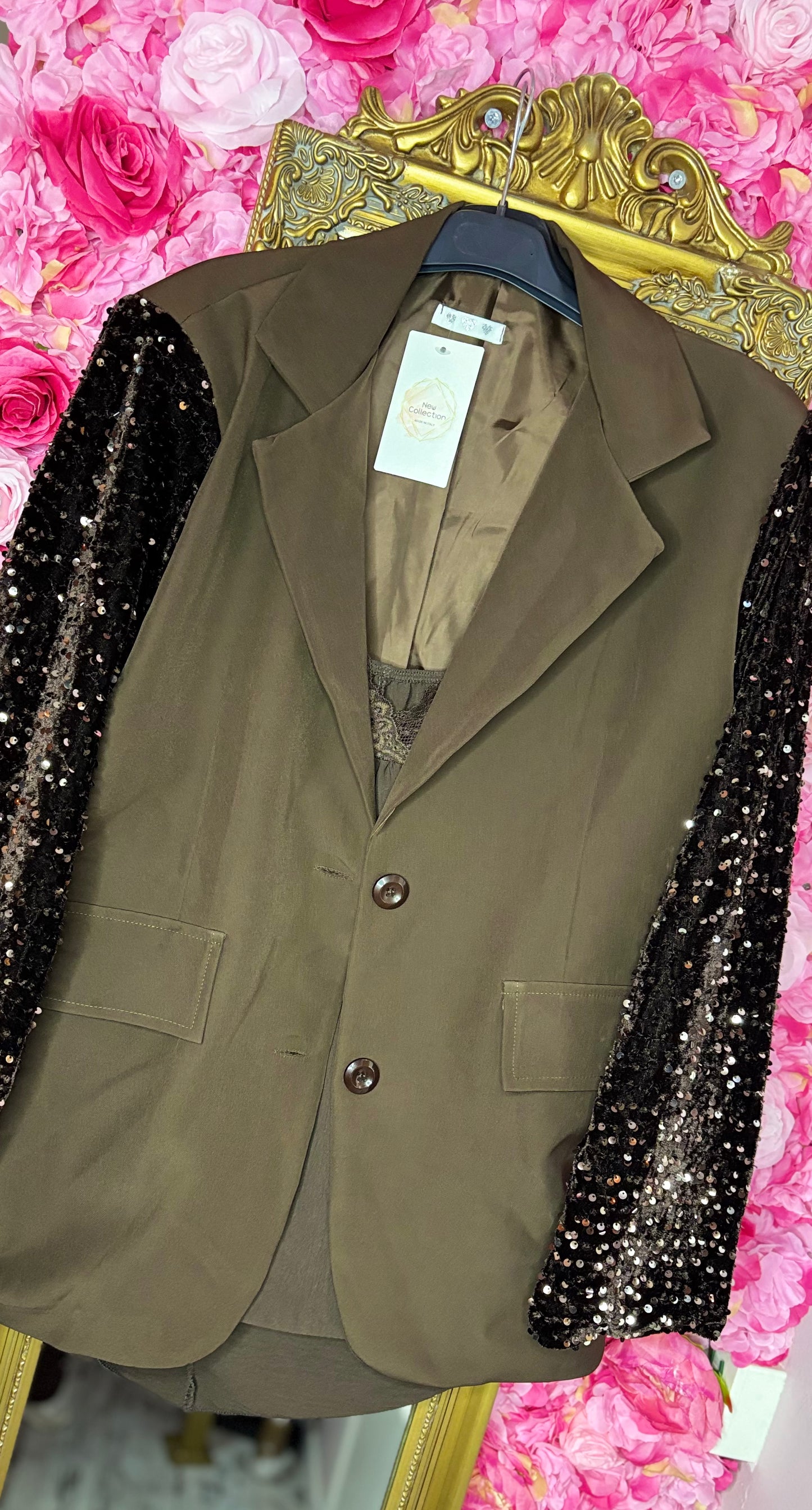 Colbert Paillet Mouw Plus size Maat 44 t/m 50