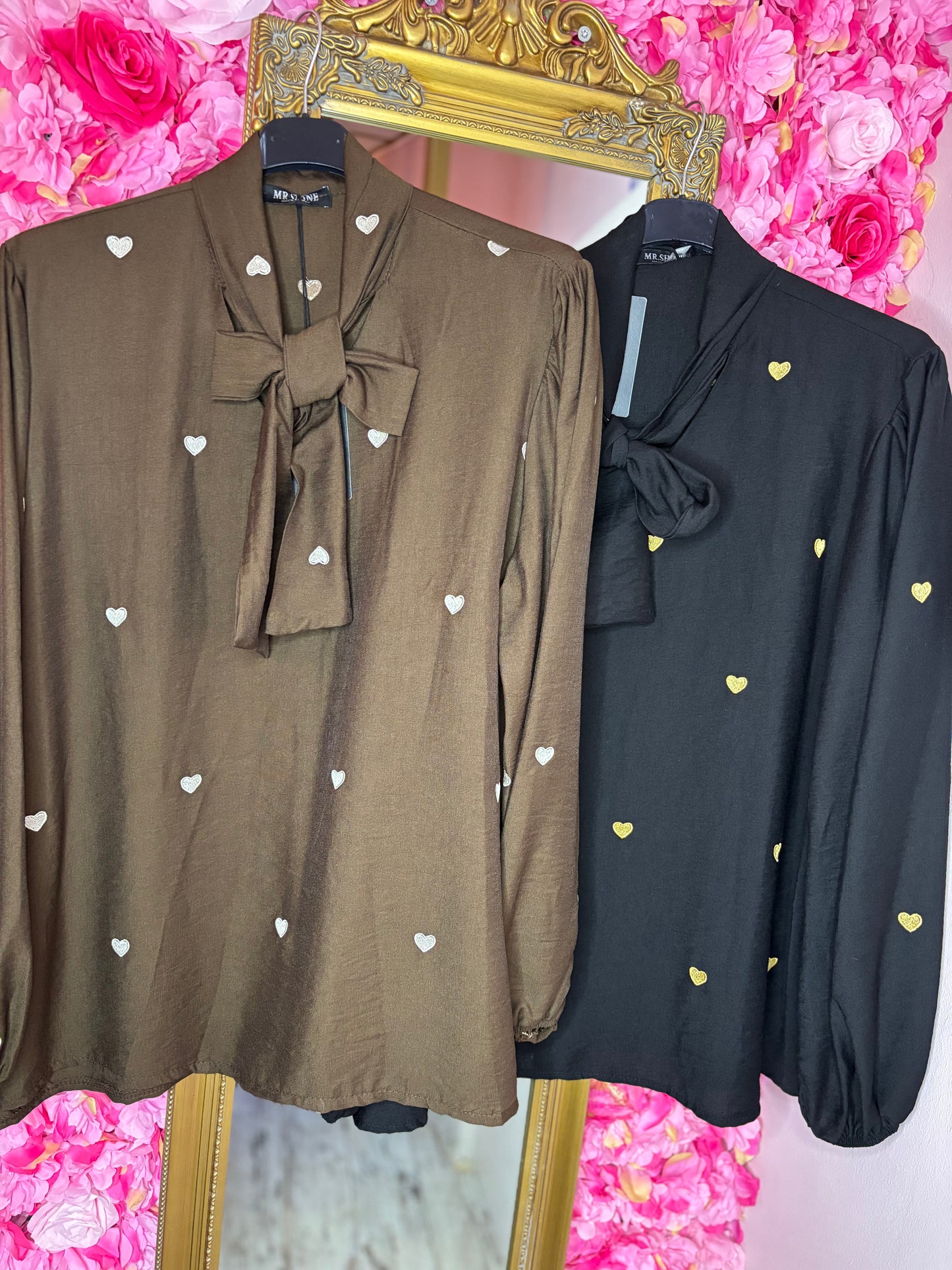 Blouse Valentina Zwart Plus Size tot maat 48