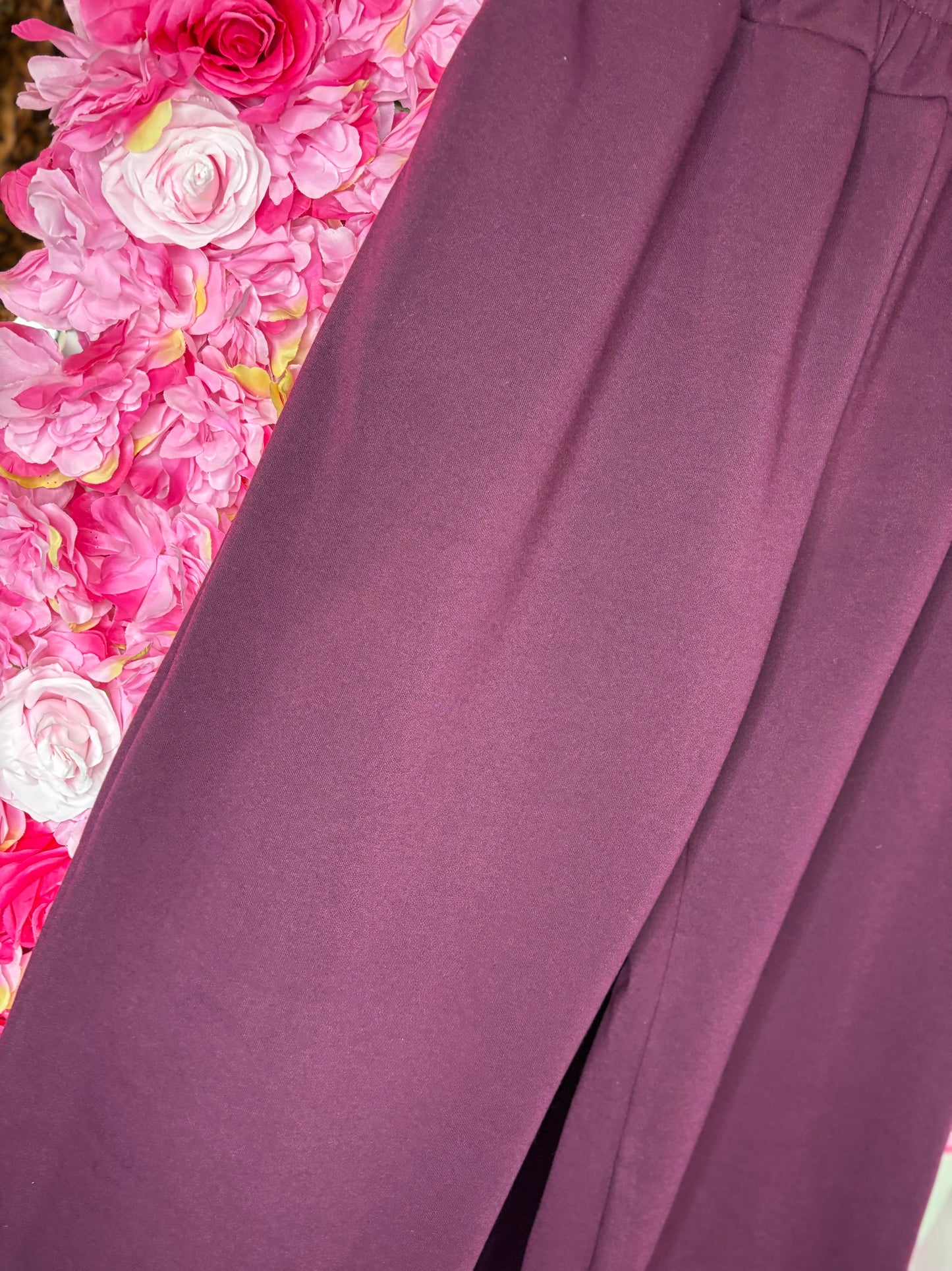 Broek Tall Jogging Bordeaux Plus Size maat 50 t/m 56