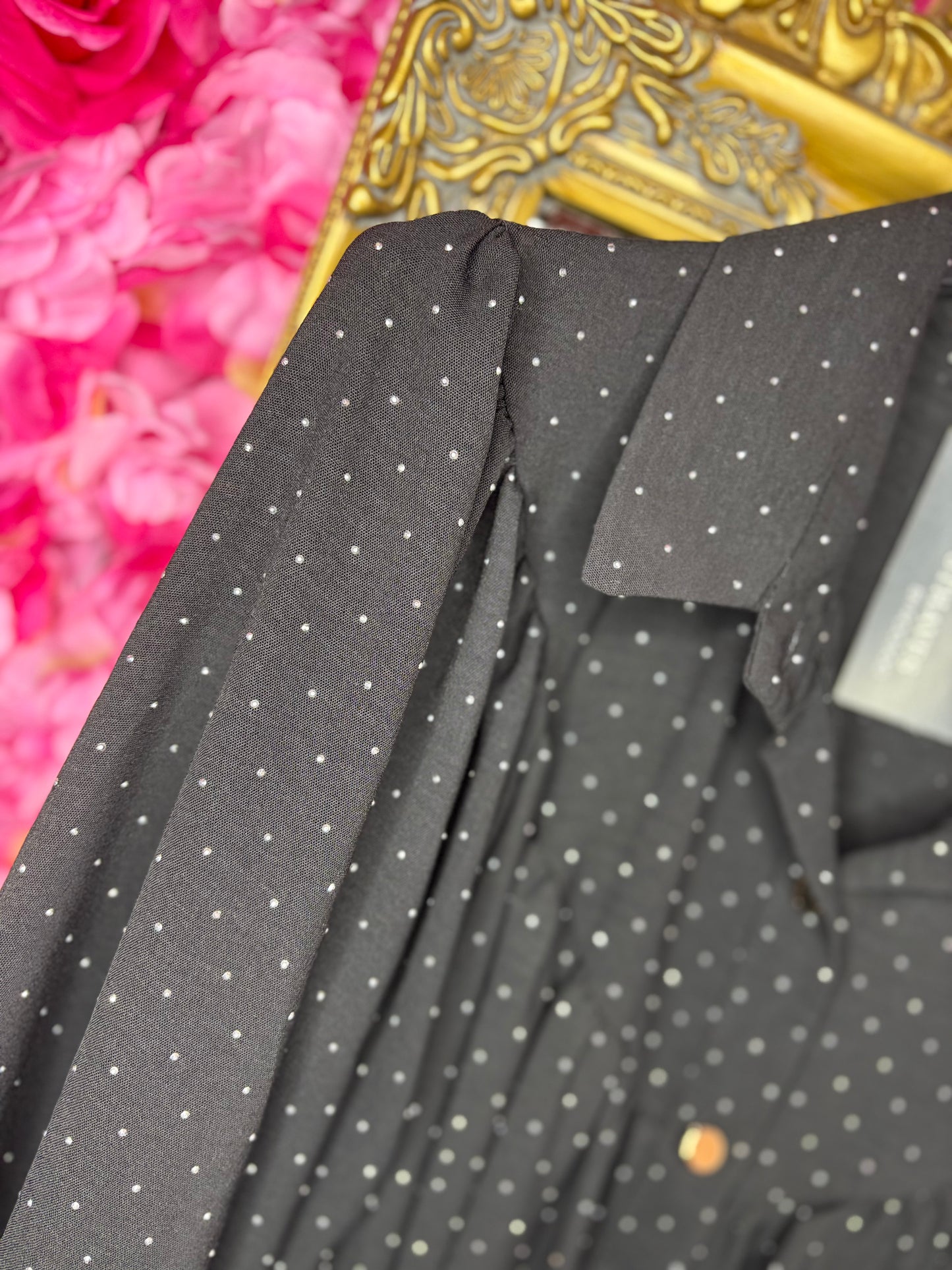 Jurk Chrissy Strass Zilver Plus Size maat 46 t/m 54