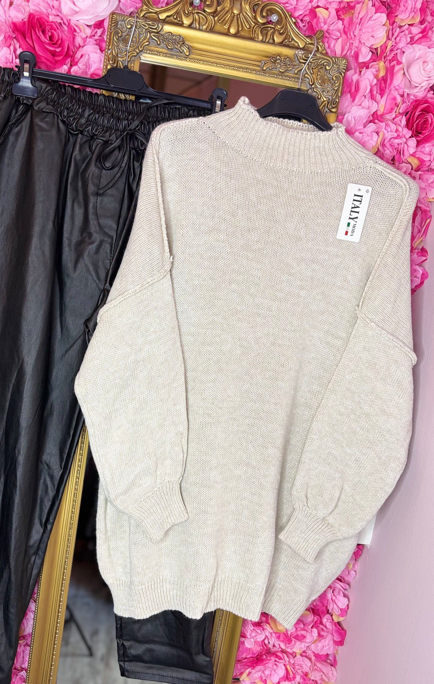 Trui Cozy Creme Plus Size Maat 46 t/m 54