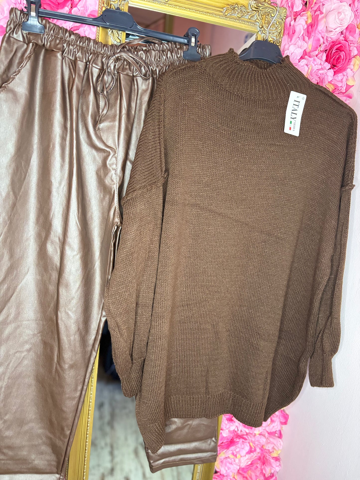 Trui Cozy Bruin Plus Size Maat 46 t/m 54