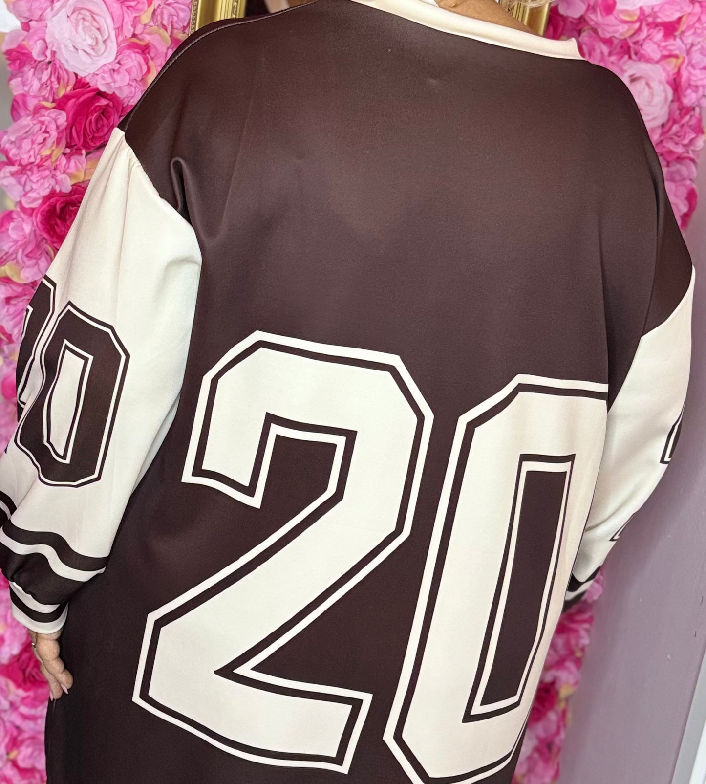 Shirt Long 20 Bruin Plus Size Maat 48 t/m 54-56