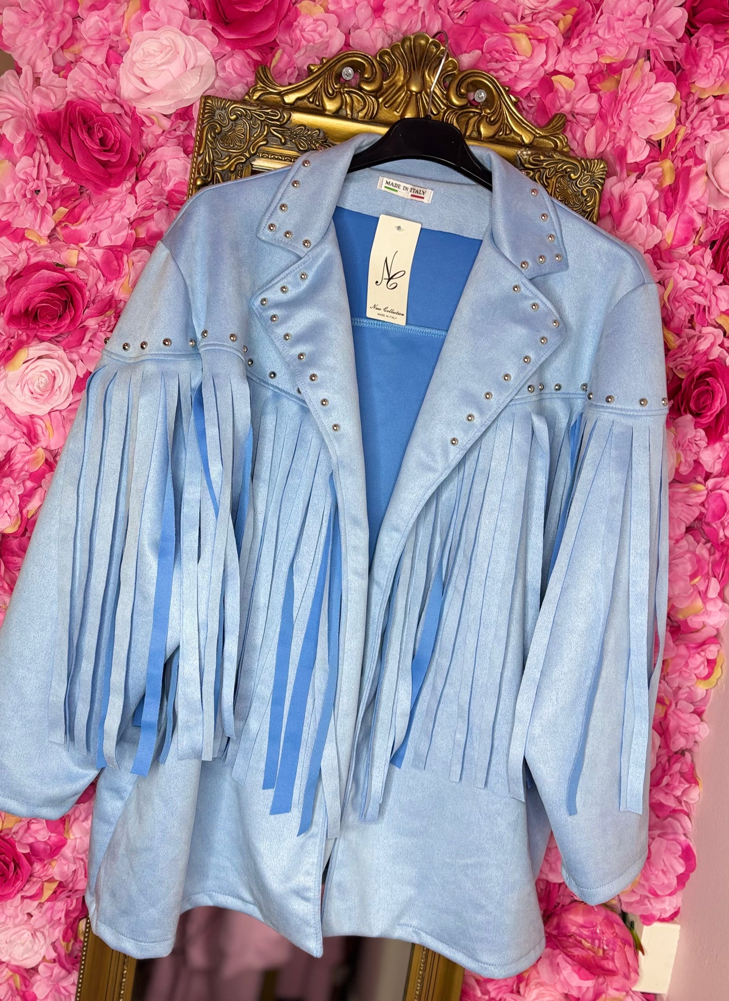 Tussenjas/Vest Cowdy Blauw Plus Size Maat 46 t/m 54