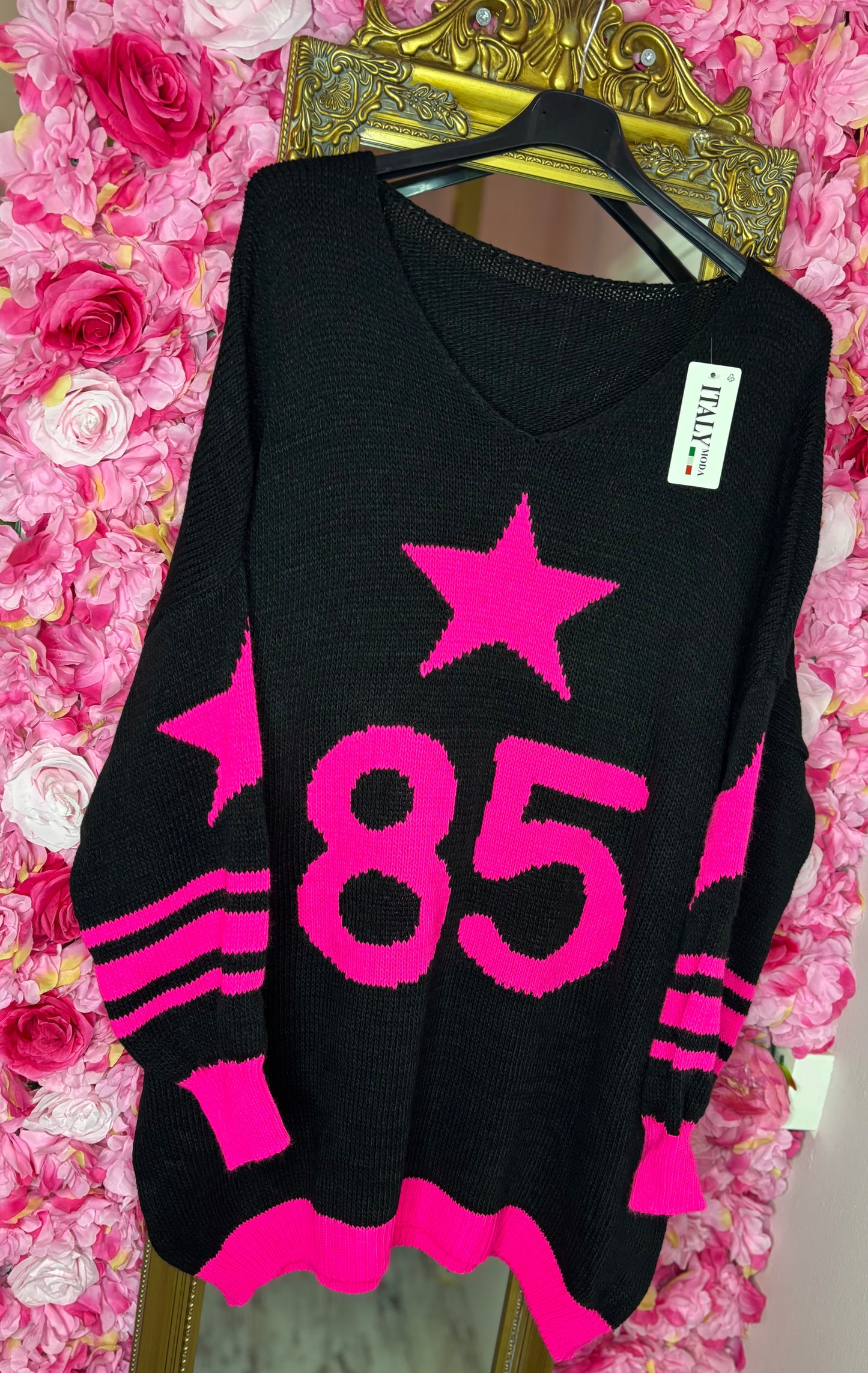 Trui Star 85 Zwart Plus Size Maat 46 t/m 54