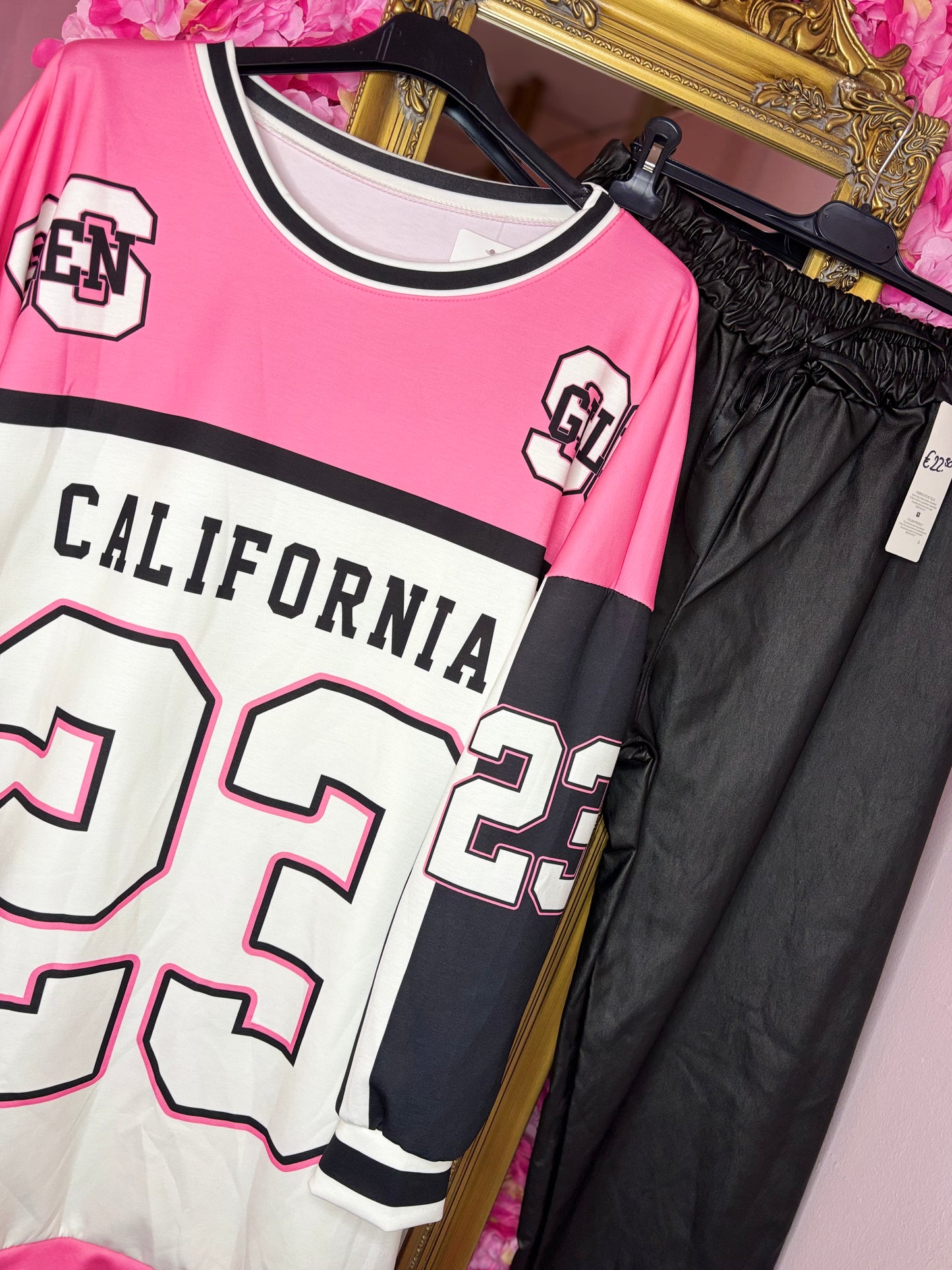 Shirt Long 23 Barbie Roze Plus Size Maat 48 t/m 54