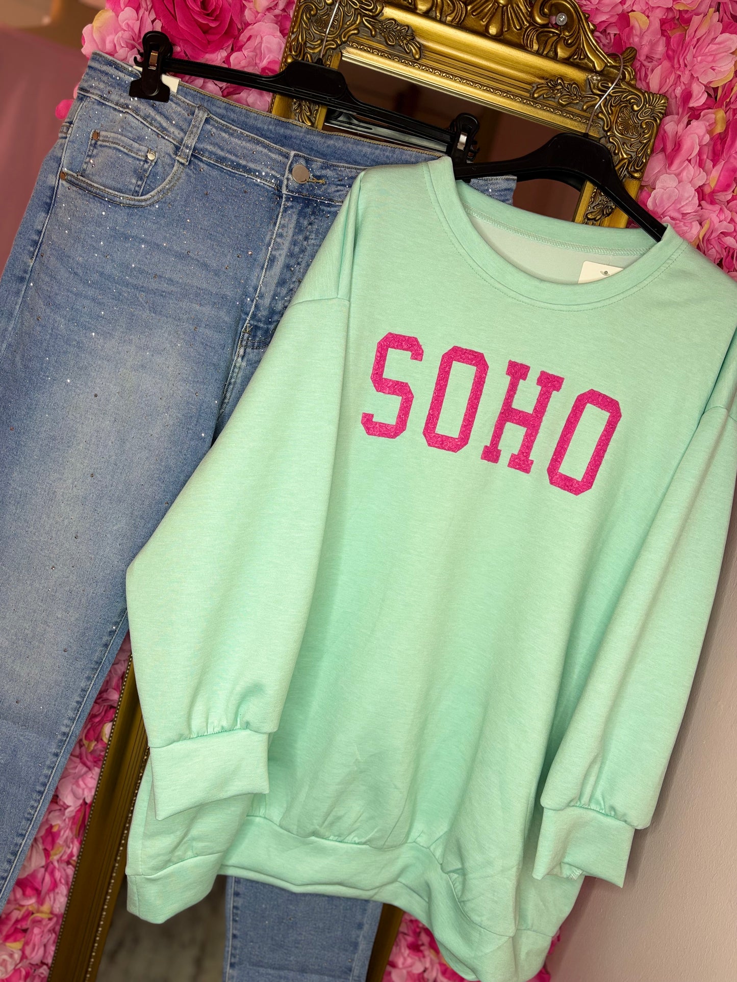 Sweater Soho Mint Plus Size Maat 46 t/m 54