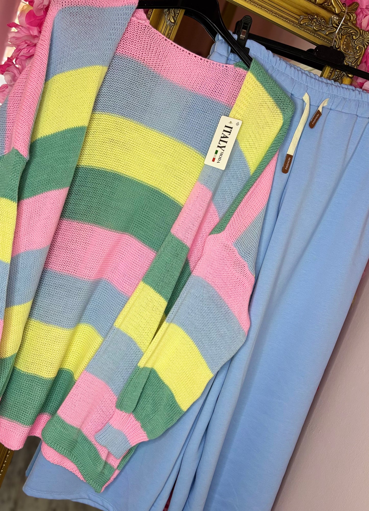 Jogging Broek Licht Blauw Plus Size Maat 44 t/m 52