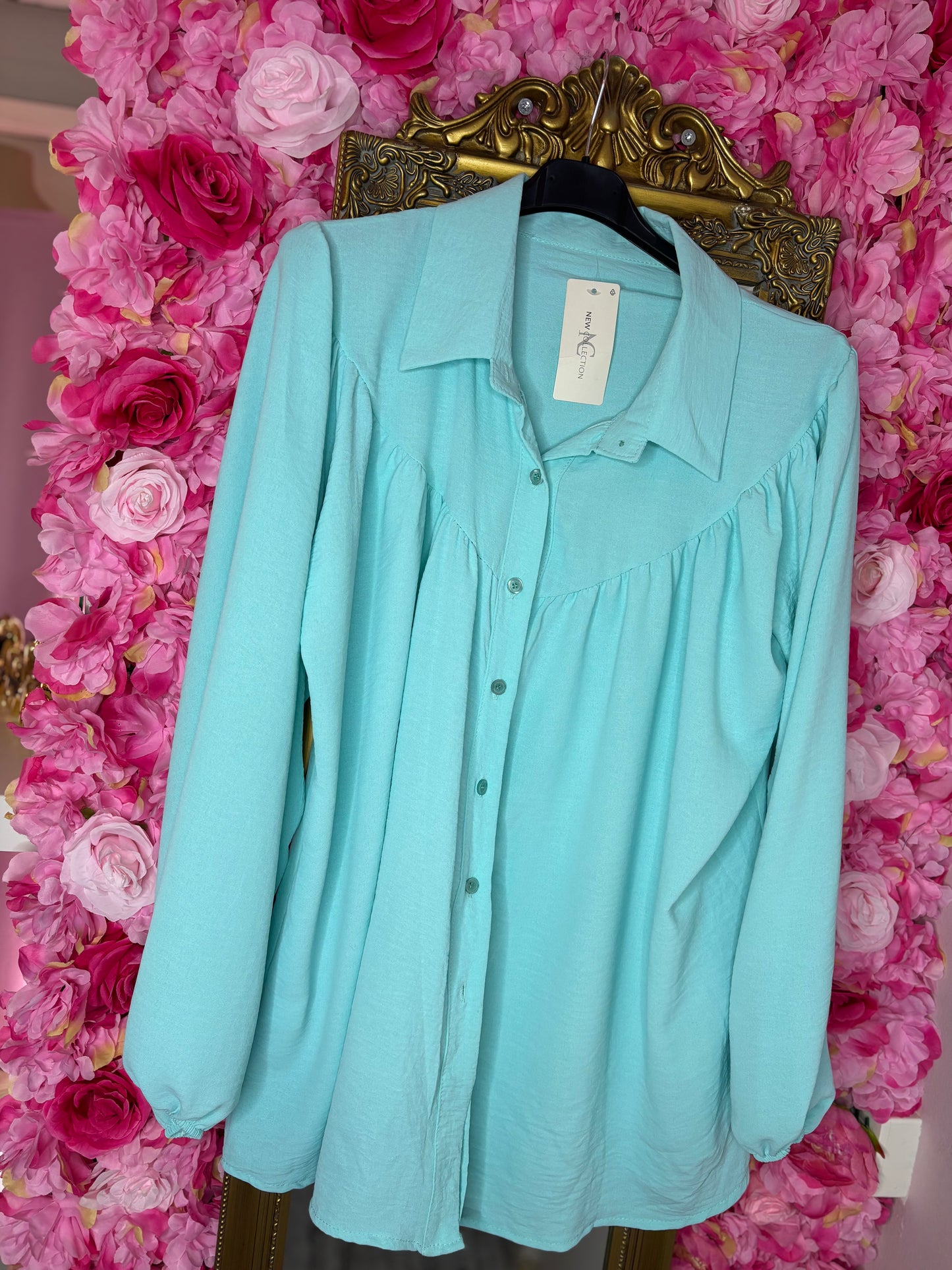 Blouse Perfect Mint Maat 46 t/m 52-54