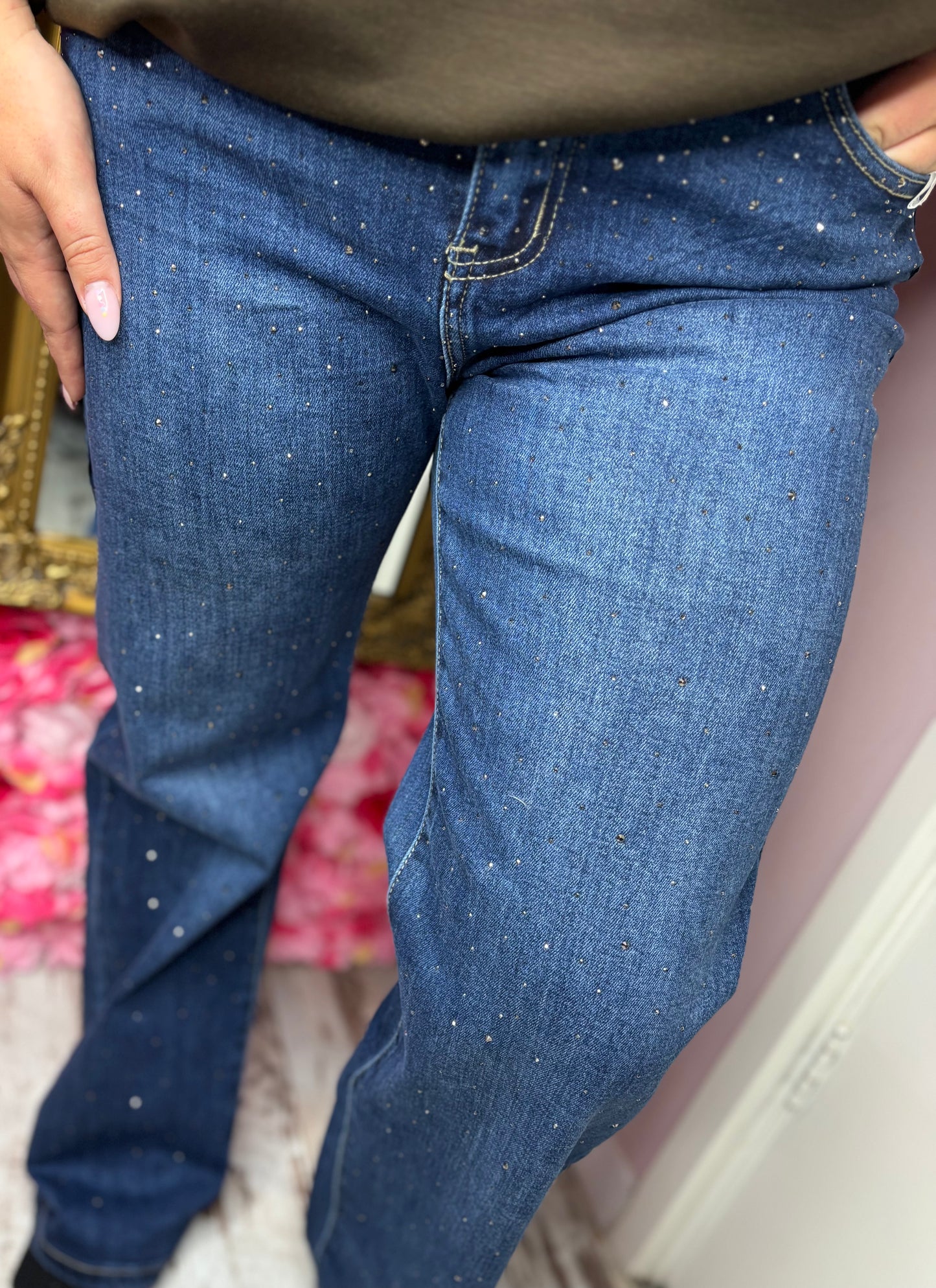 Jeans Mom Fit Rock And Shine Maat 44 t/m 54