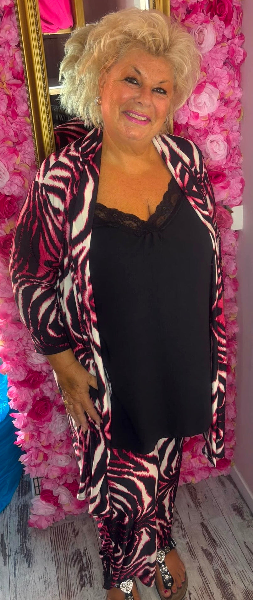 Set Travel Red Zebra Plus Size maat 46 t/m 52