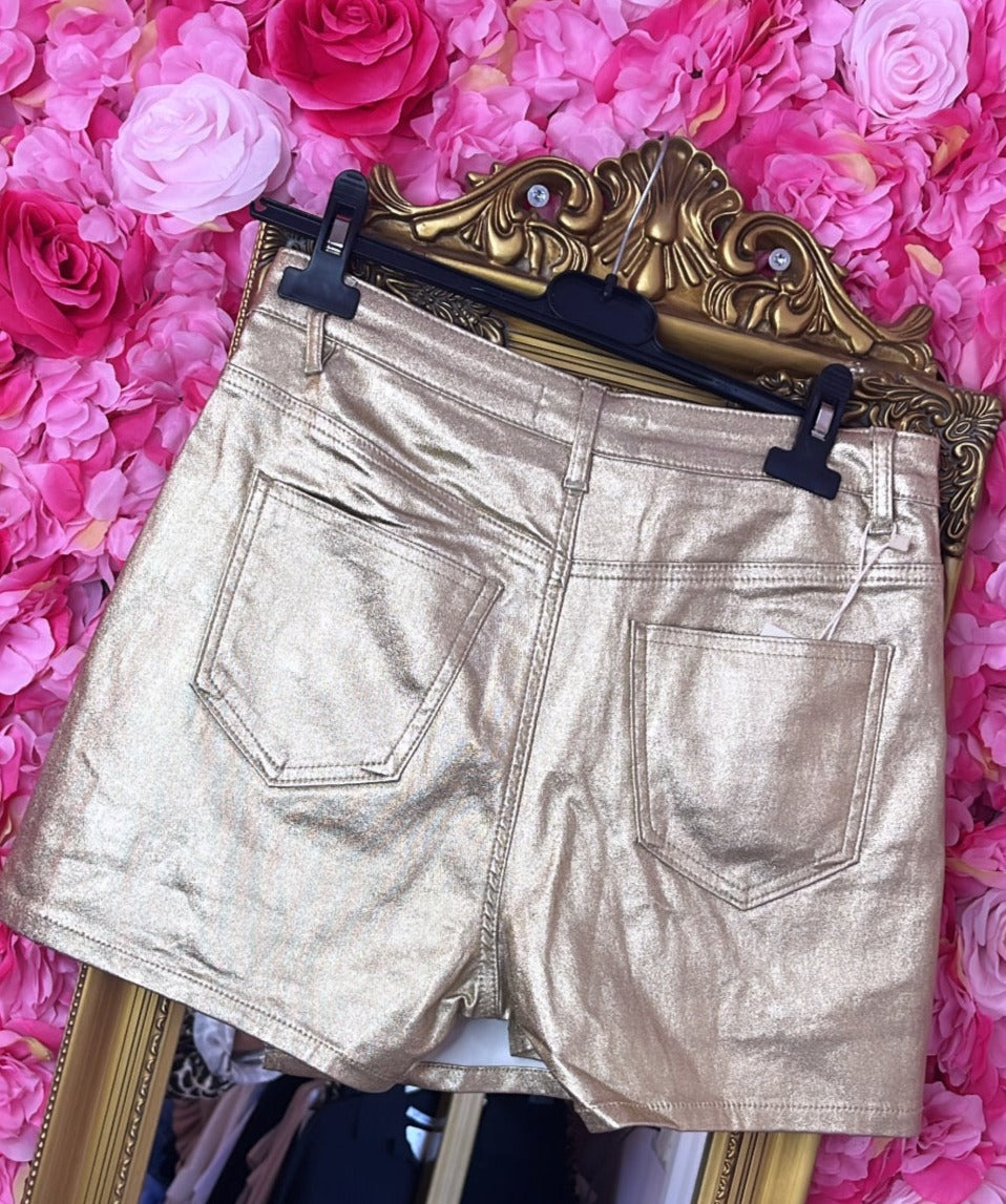 Skort Golden Metallic tot 44