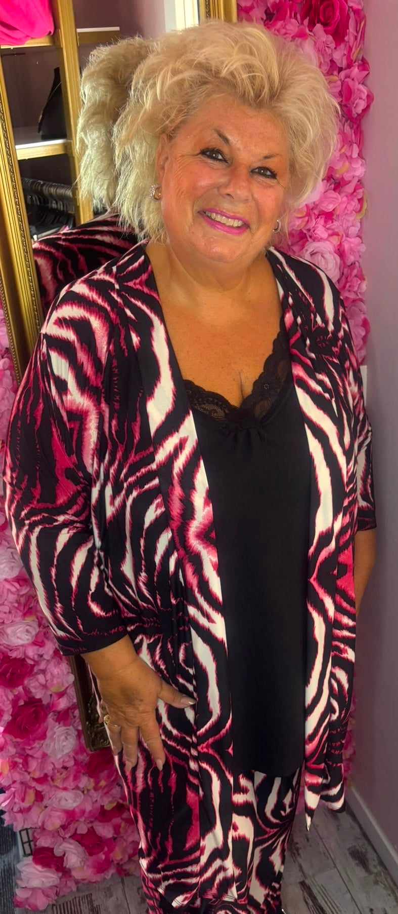 Set Travel Red Zebra Plus Size maat 46 t/m 52
