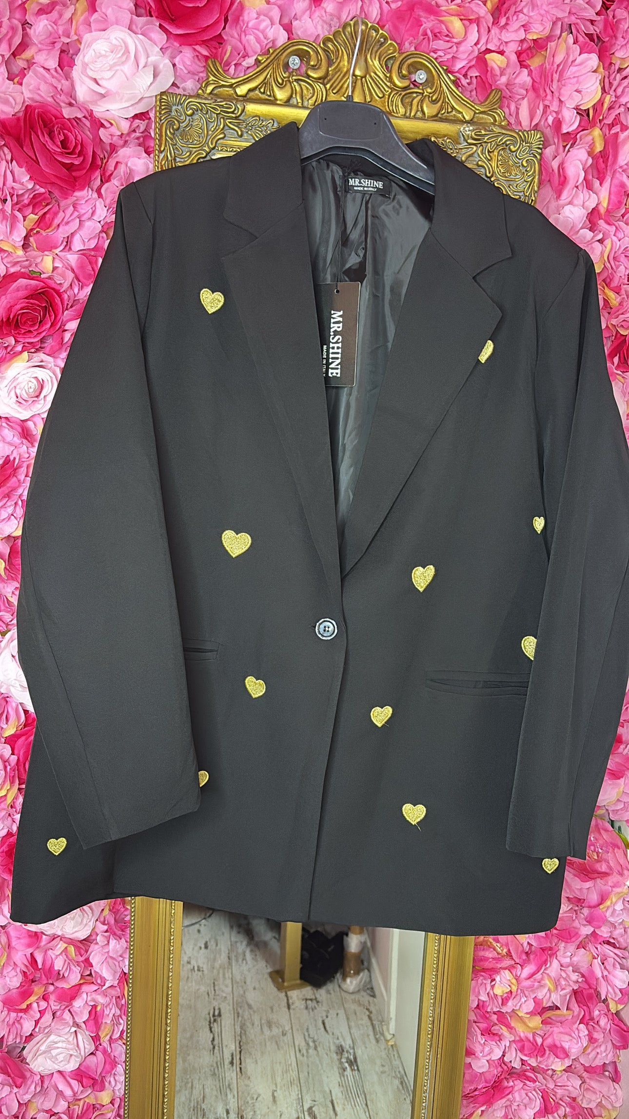 Colbert Lovely Heart Zwart Plus size Maat 44 t/m 50