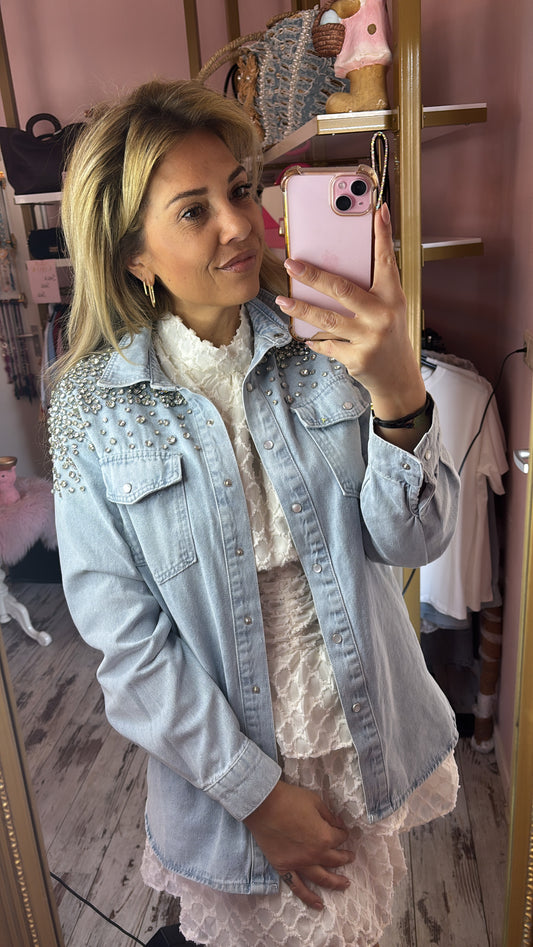 Blouse Denim Diamond Maat 36 t/m 40