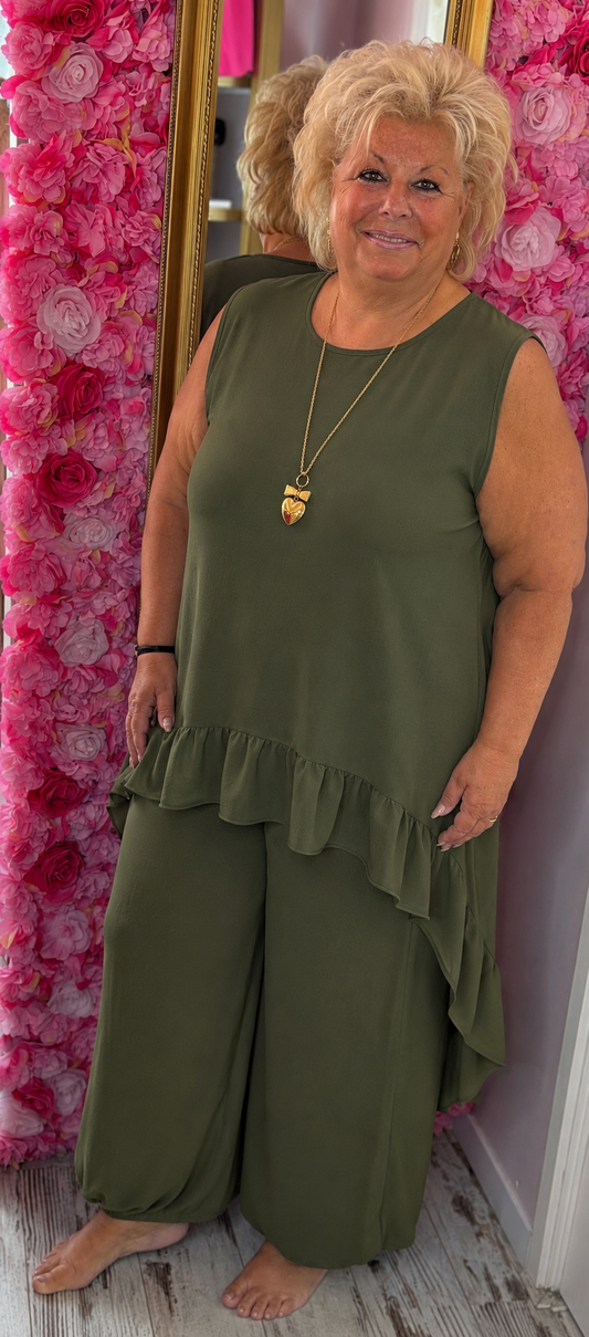 Set Marina Leger Groen Plus Size maat 46 t/m 52