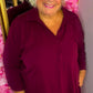 Tuniek All Time Bordeaux Plus Size Maat 48 t/m 54