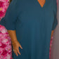 Jurk Now Petrol Blauw Plus Size Maat 46 t/m 52