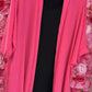 Kimono Shine Fuchsia Plus size Maat 50 t/m 58