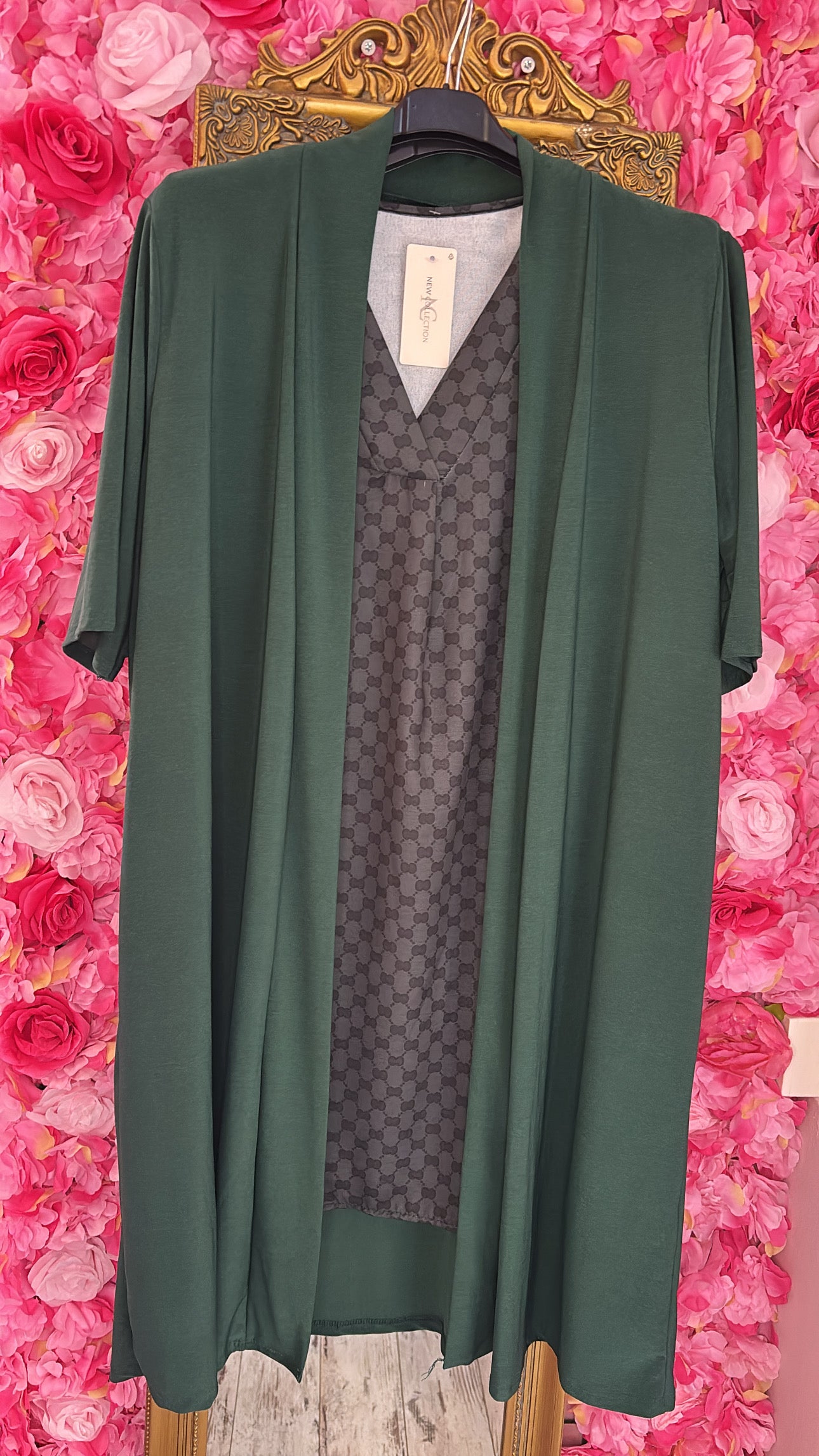 Vest Korte Mouw Travel Flucc Groen Plus size Maat 48 t/m 56