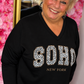 Sweater Soho Zwart Plus Size Maat 46 t/m 52-54