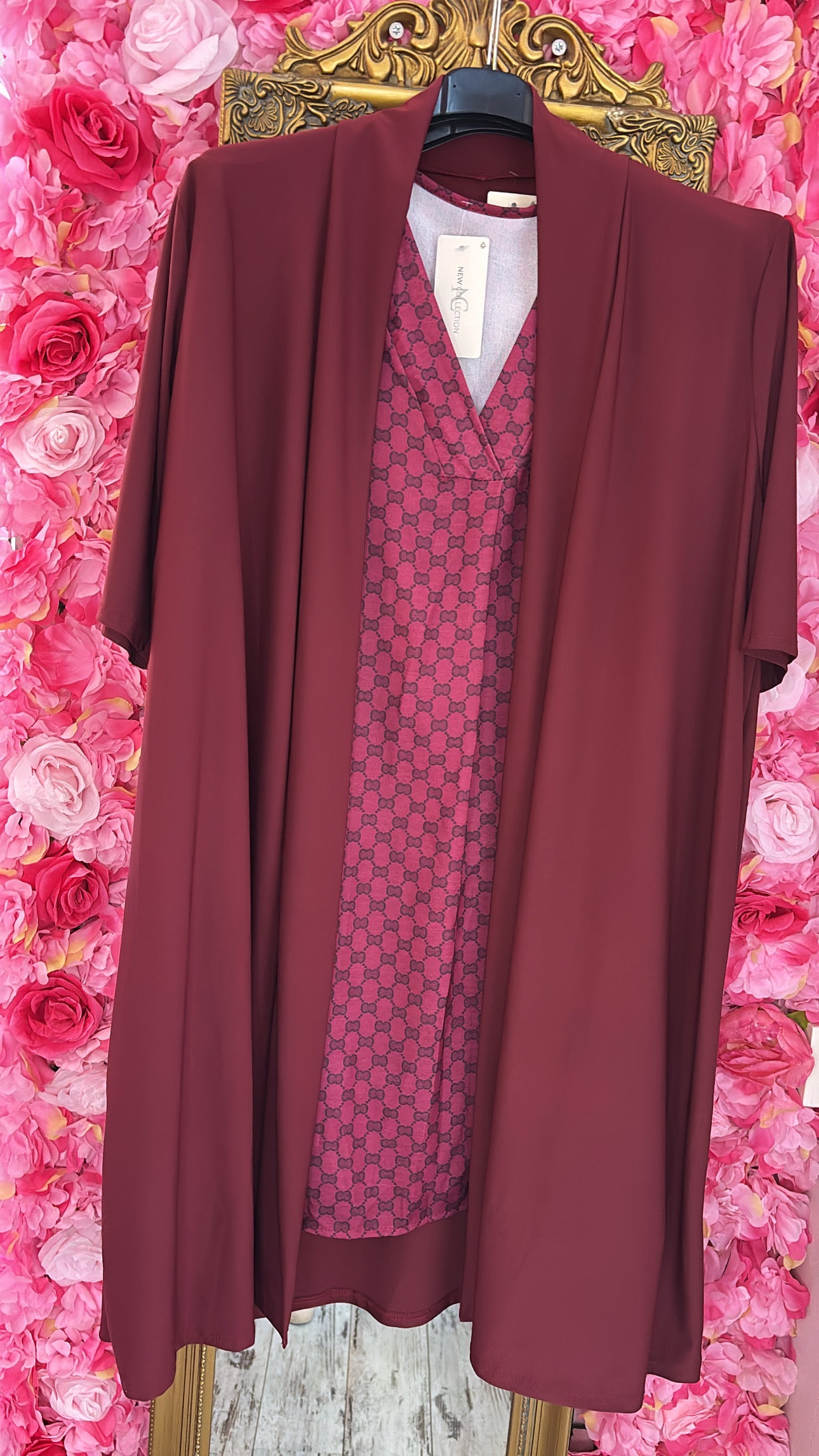 Vest Korte Mouw Travel Bordeaux Plus size Maat 48 t/m 56