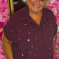 Blouse Parel Bordeaux Plus Size Maat 48 t/m 54