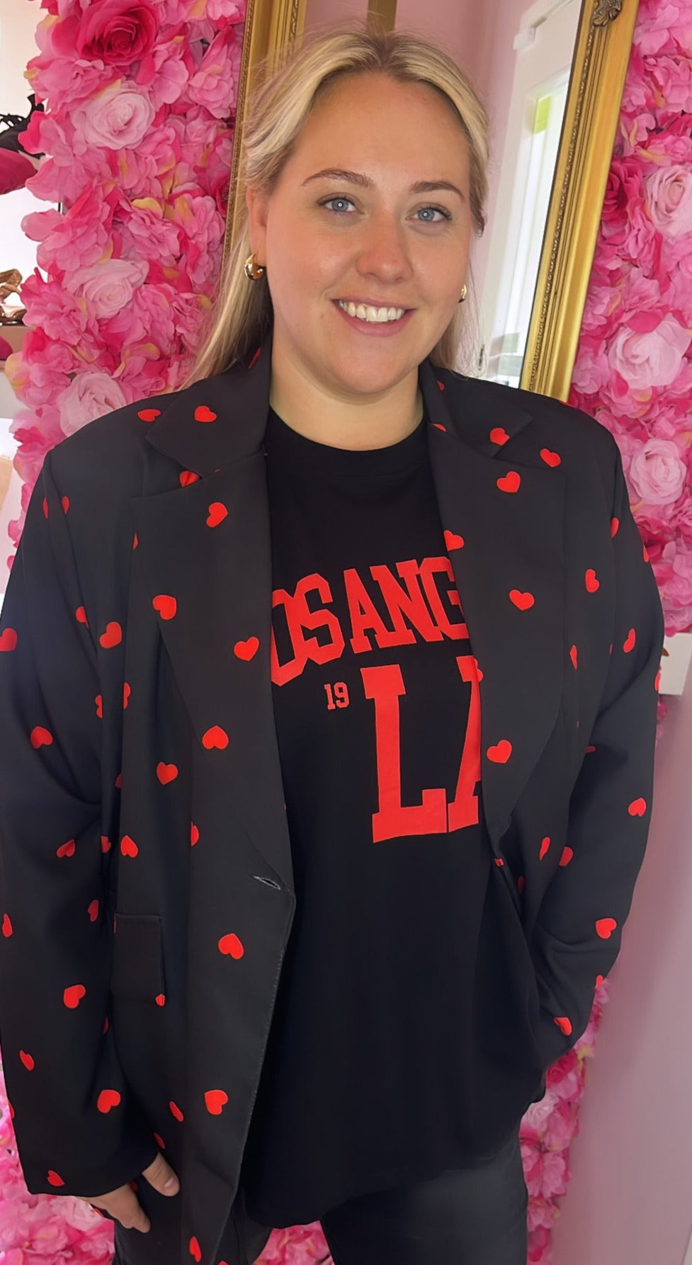 Blazer Love Zwart Plus Size Maat 44 t/m 50