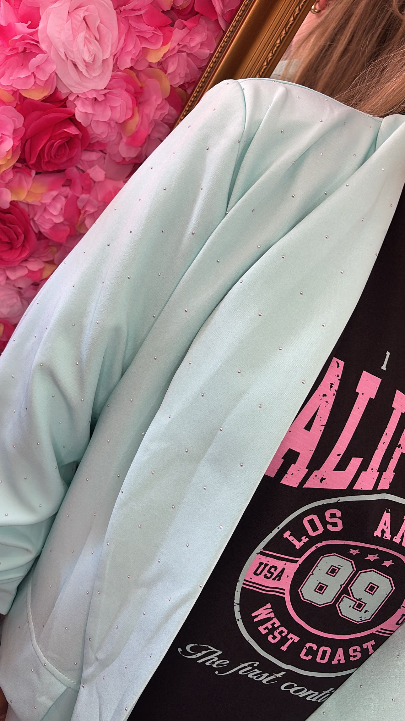 Blazer Happy Diamond Mint Plus Size Maat 44 t/m 50