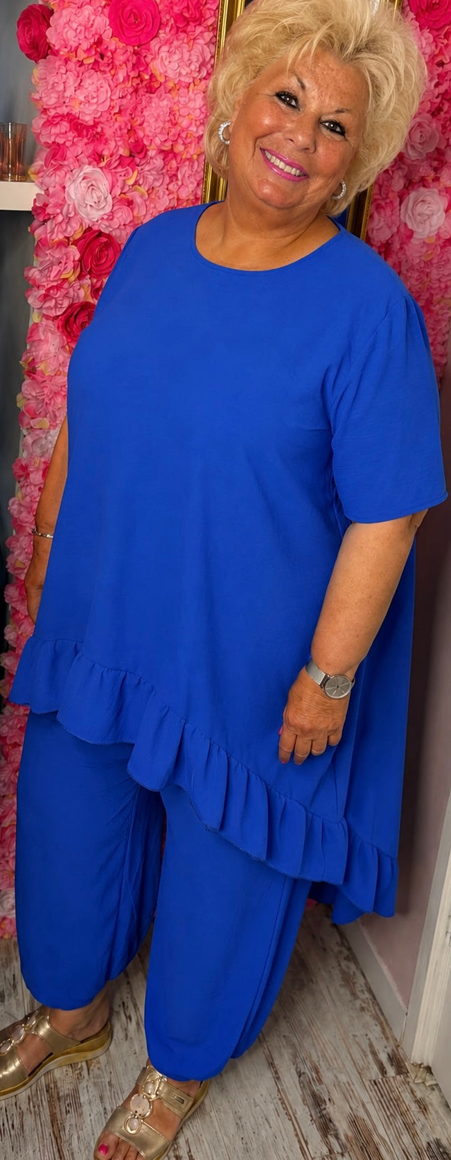 Set Viral Konings Blauw Plus Size maat 48 t/m 54