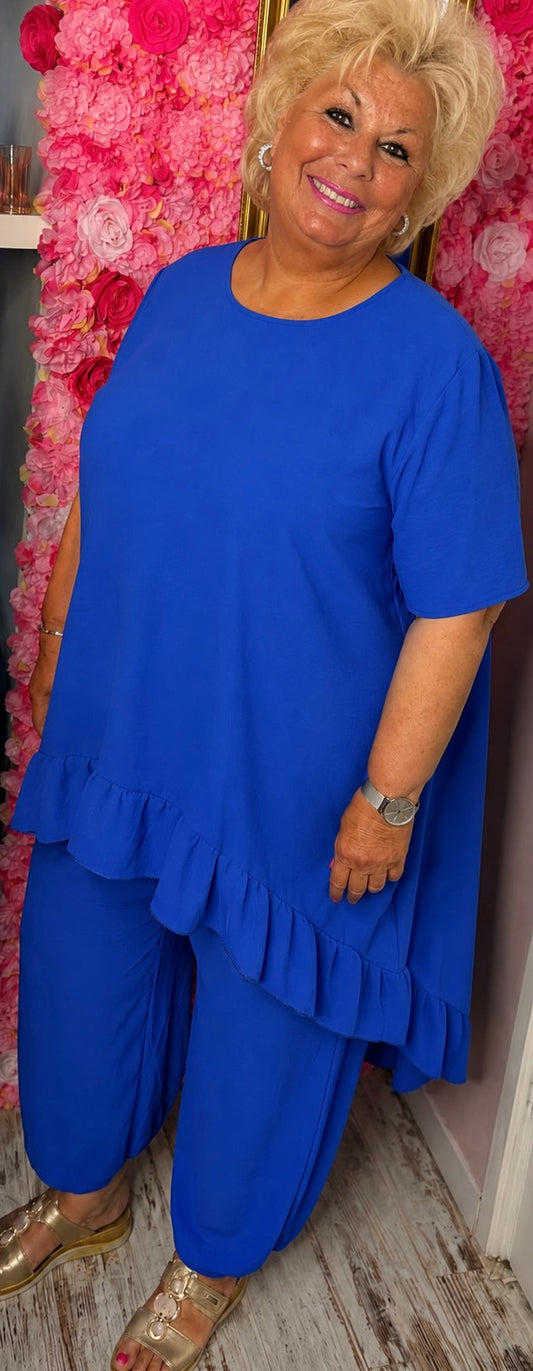 Set Viral Konings Blauw Plus Size maat 48 t/m 54