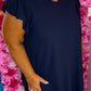 Jurk Musthave Donker Blauw Plus Size Maat 48 t/m 52