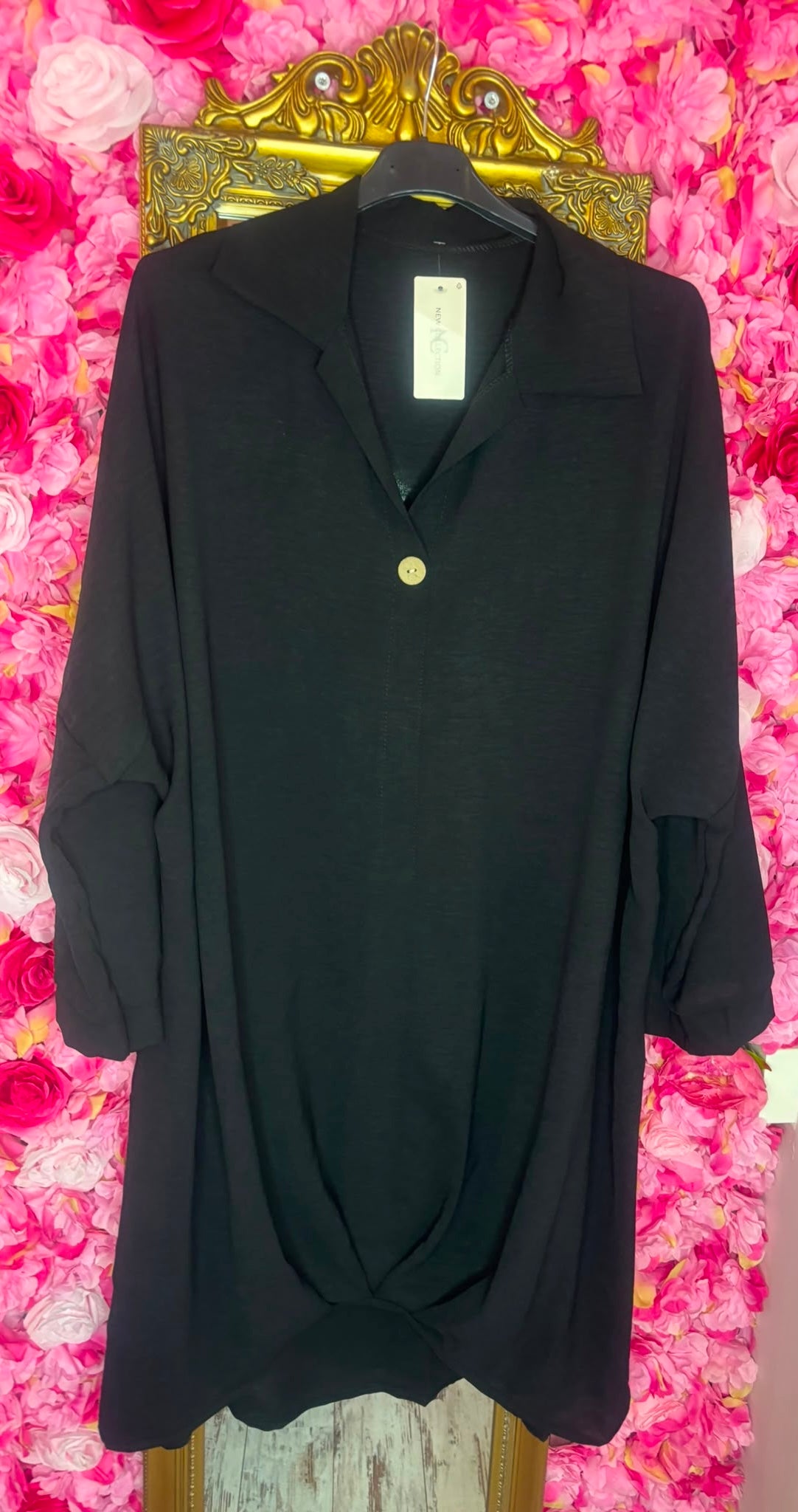 Tuniek Chloe Zwart Plus Size Maat 48 t/m 54