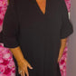 Jurk Now Zwart Plus Size Maat 46 t/m 52