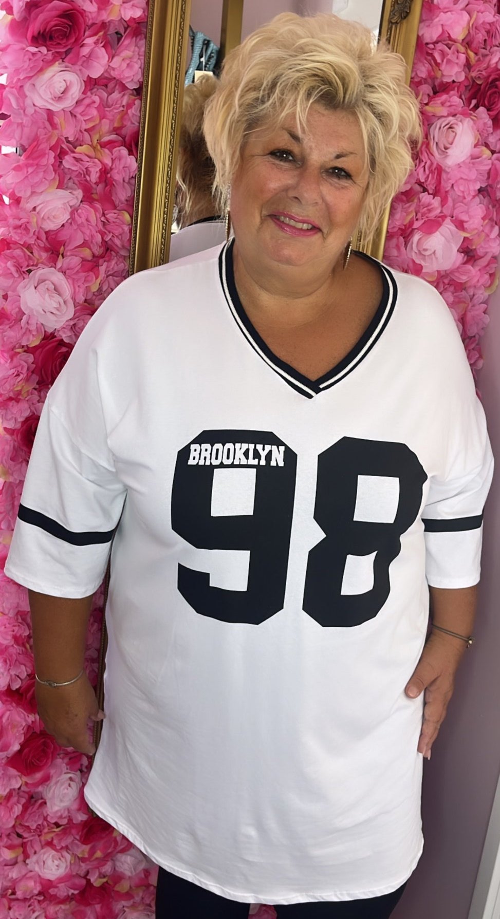 T-shirt Brooklyn Long Plus Size Maat 46 t/m 54