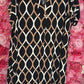 Jurk Autum Zwart-Bruin Plus Size 48 t/m 54-56