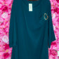 Tuniek Detail Petrol Plus Size Maat 48 t/m 54