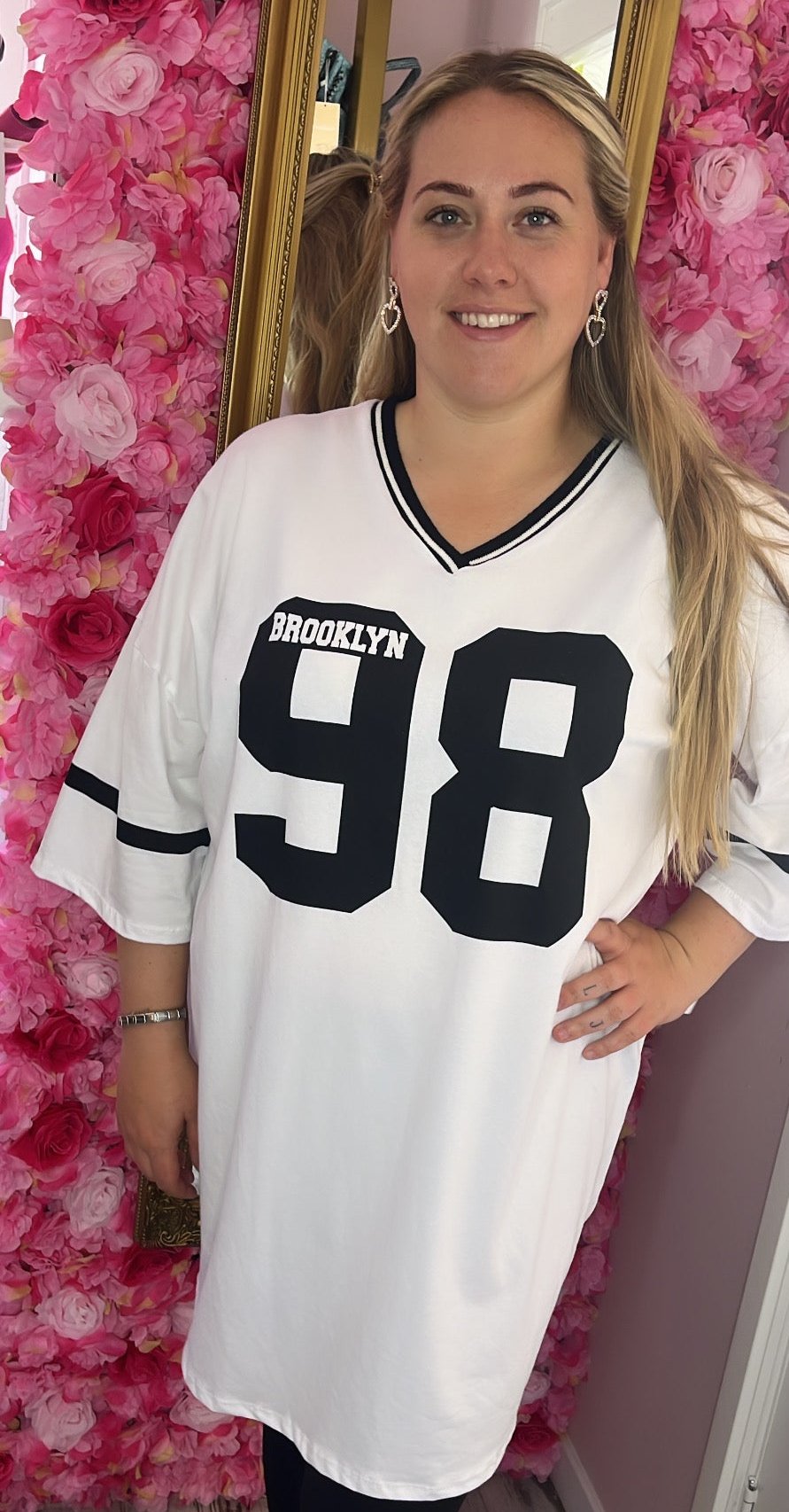 T-shirt Brooklyn Long Plus Size Maat 46 t/m 54