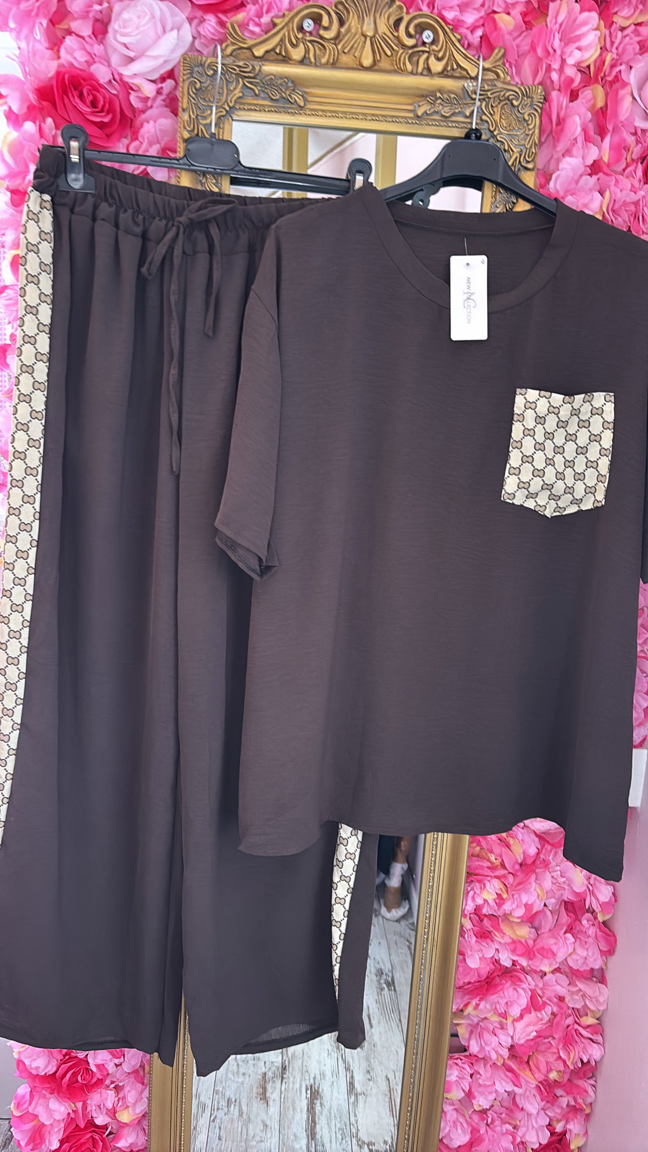Set Flucc Summer Bruin Plus Size maat 40 t/m 48