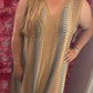 Lange Jurk Beauty Shine Blauw Plus Size maat 48 t/m 54-56