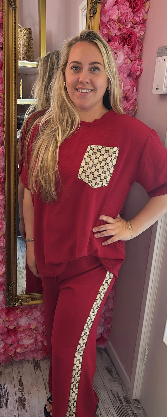 Set Flucc Summer Rood Plus Size maat 40 t/m 48