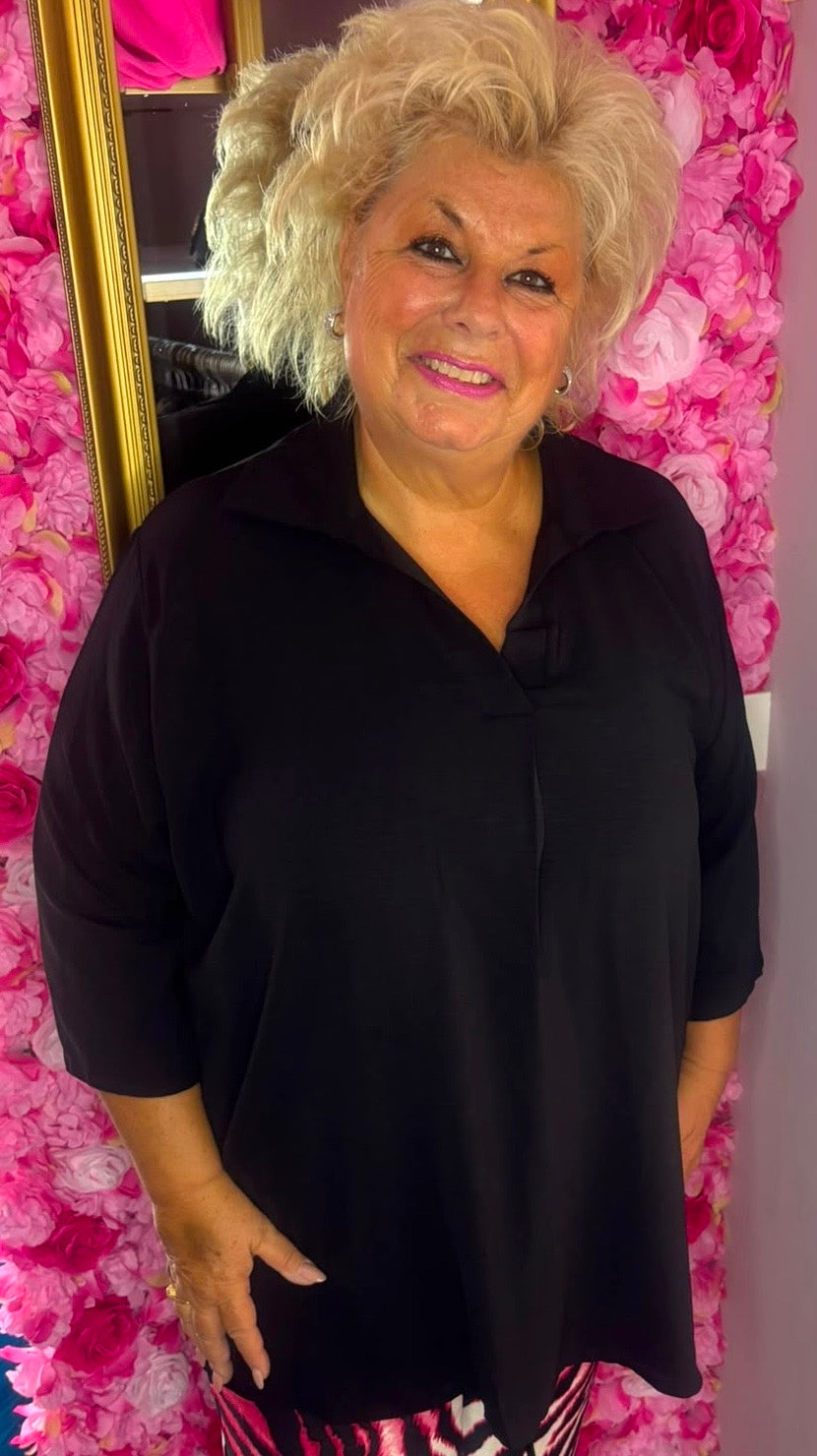 Tuniek All Time Zwart Plus Size Maat 48 t/m 54